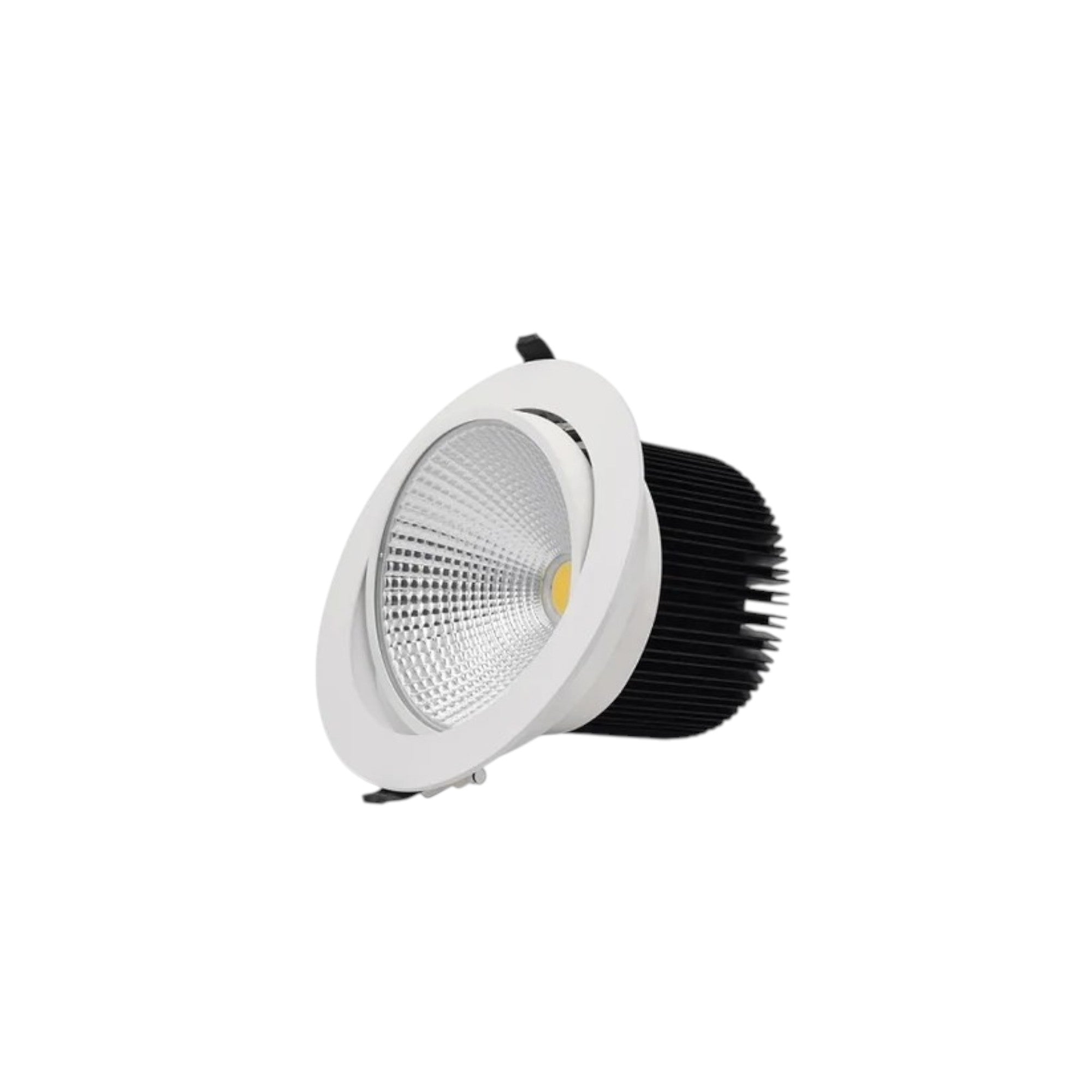 LED downlight on a white background