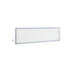 Rectangular flat panel light on a white background