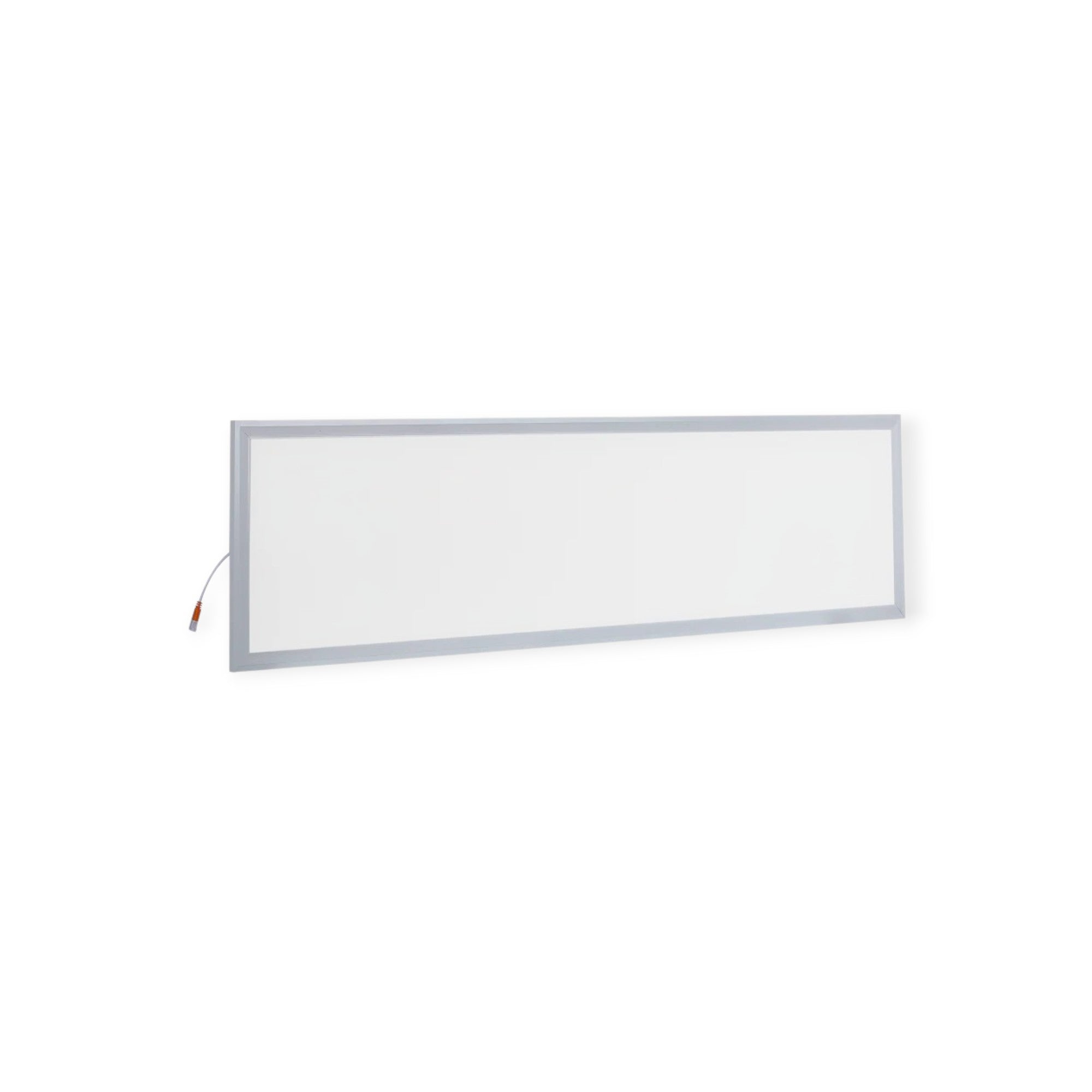 Rectangular flat panel light on a white background