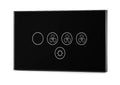 3 Speed LED Touch Light Switch Fan Light Controller WiFi Tuya Google Home Black