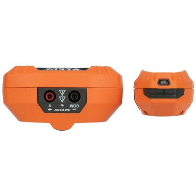 Two orange battery packs with connectors on a white background