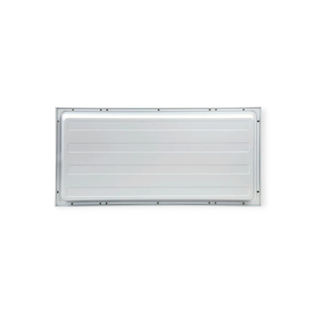 Rectangular metal vent on a white background