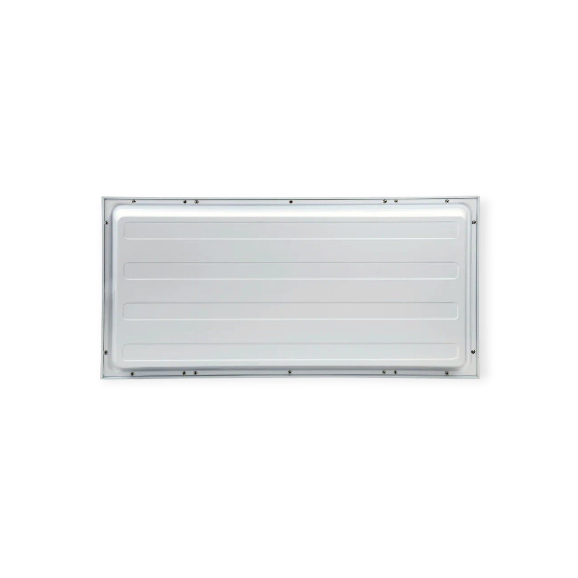 Rectangular metal vent on a white background