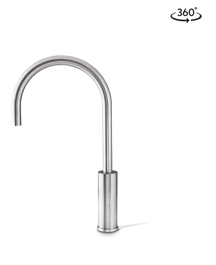 Arc Mixer Tap Mains Brushed Nickel