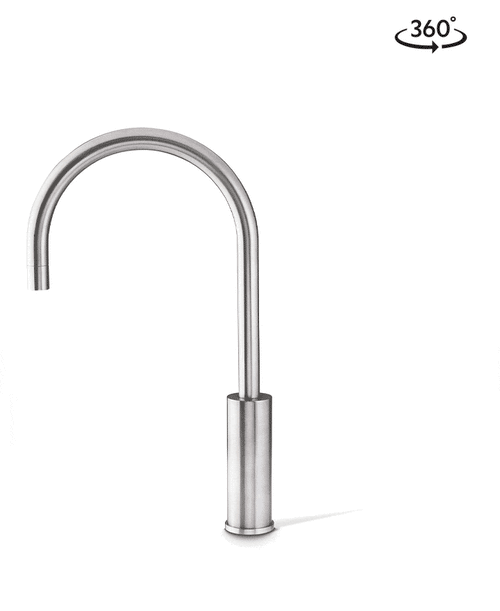 Arc Mixer Tap Mains Brushed Nickel
