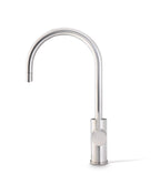 Modern kitchen faucet on a white background