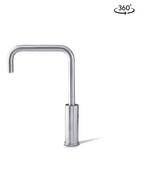 Cube Mixer Tap Mains Brushed Chrome