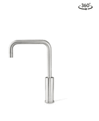 Cube Mixer Tap Mains Brushed Nickel