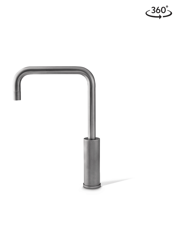 Cube Mixer Tap Mains Gunmetal