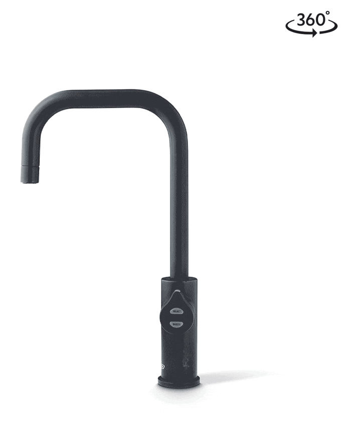 Arc Mixer Tap Mains Matte Black -kdac