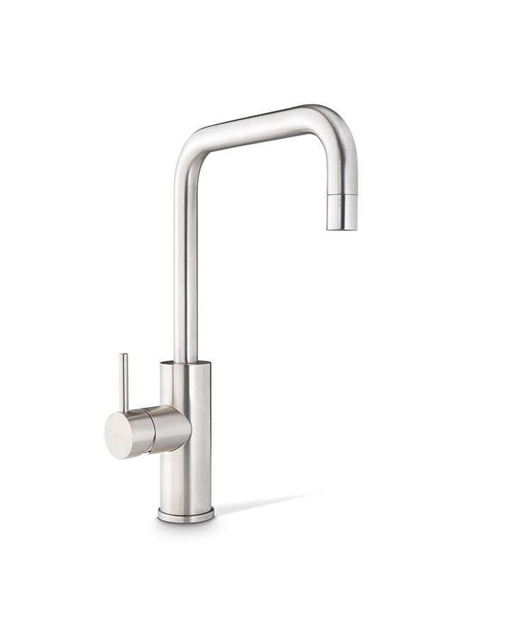 Cube Mixer Tap Mains Brushed Nickel