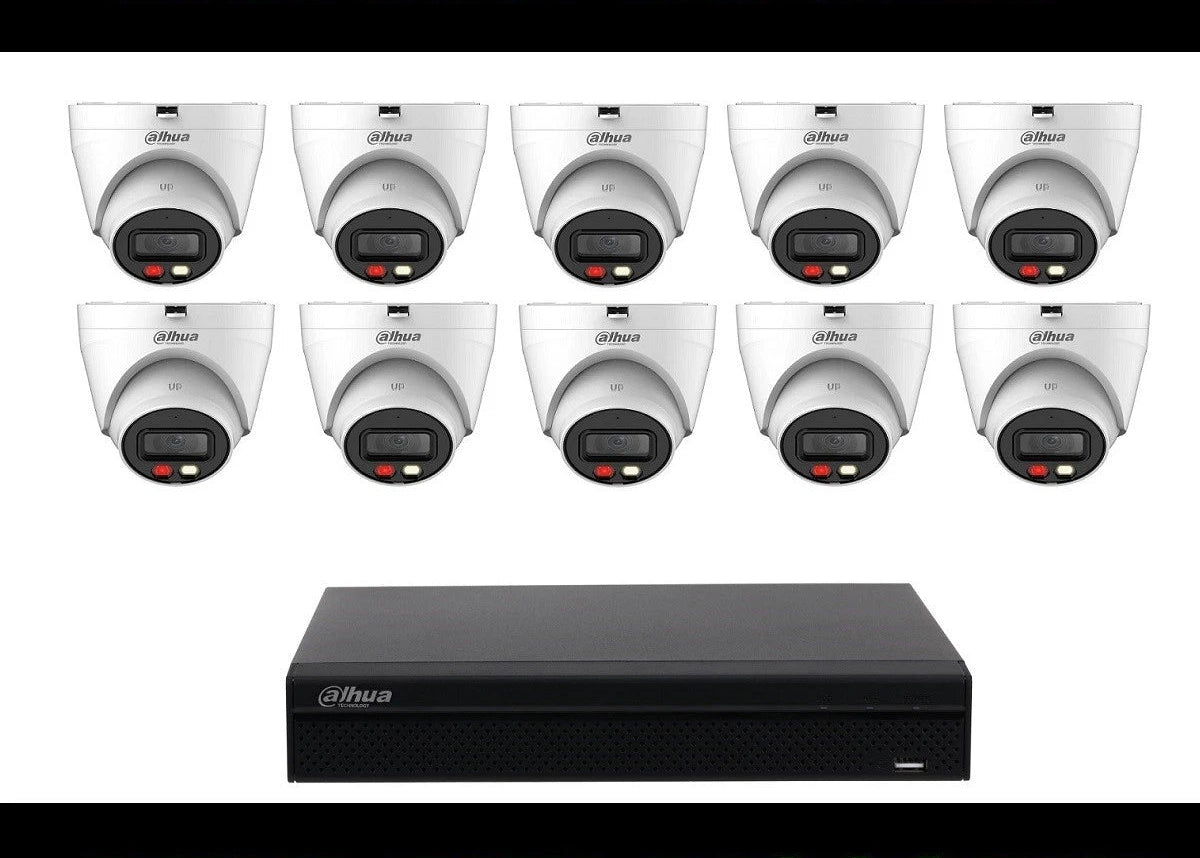 DAHUA 8MP ACUPICK 16CH 10 Security Camera Kit Turret