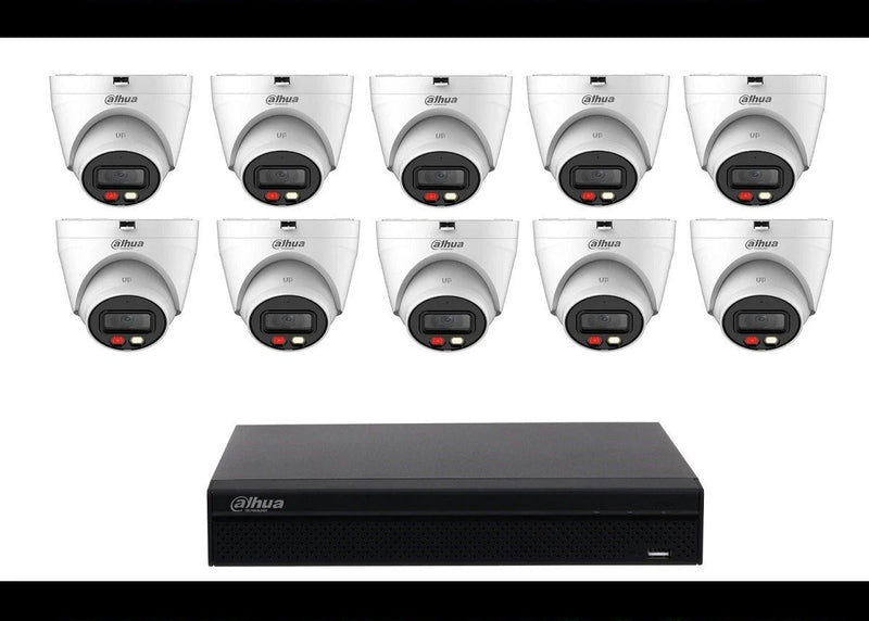 DAHUA 8MP ACUPICK 16CH 10 Security Camera Kit Turret