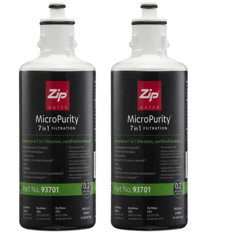 2x Zip MicroPurity 93701 Residential Hydrotap Water Filter - 0.2 Micron