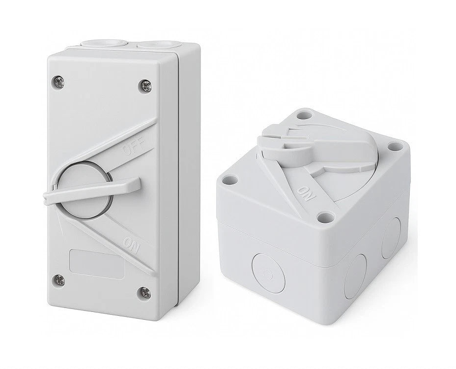 Mini Large Weatherproof Isolator Switch 20A 35A 63A Phase 1Pole 3Pole IP66