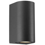 Round Curve Modern Up & Down Light Wall Pillar External Outdoor Waterproof