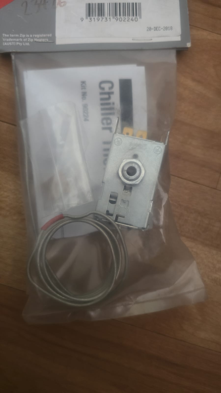 Zip® Genuine Spare Parts Thermostat Kit Chilled Water (SKU: 90224)
