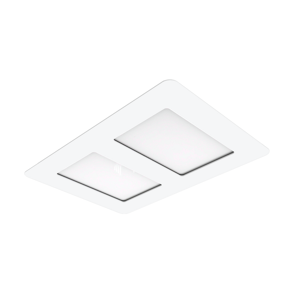 Aspire Bathroom Heater and Exhaust Fan with Tricolour LED Light