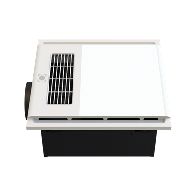 Ceiling-mounted HVAC unit on a white background