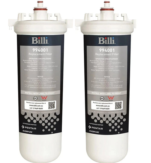 Billi 994051 Fibron X 5 micron replacement water filter cartridges 2 pack