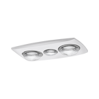 Contour 2 3-in-1 Bathroom Heater with 2 Heat Lamps, Exhaust Fan and LED Light