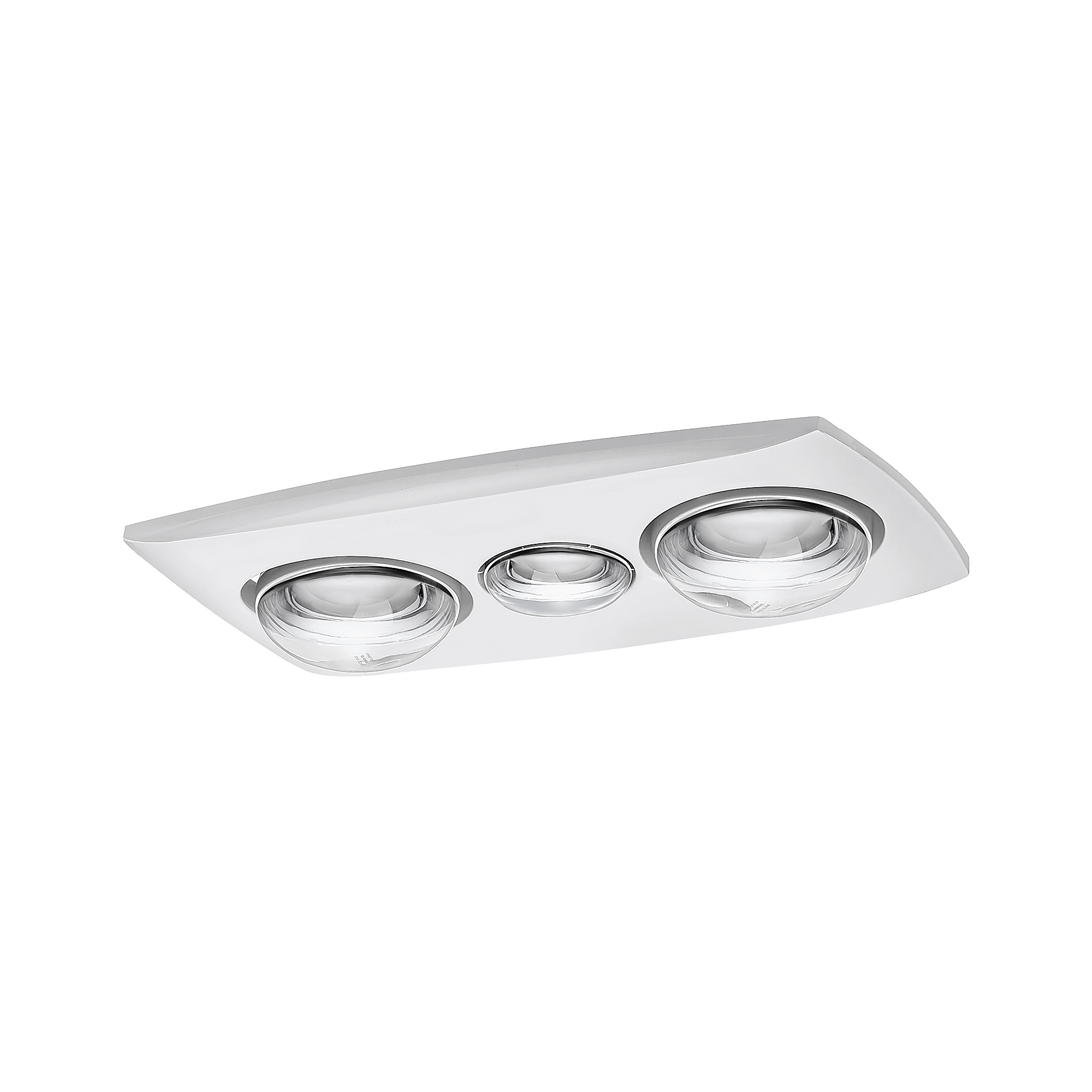 Contour 2 3-in-1 Bathroom Heater with 2 Heat Lamps, Exhaust Fan and LED Light