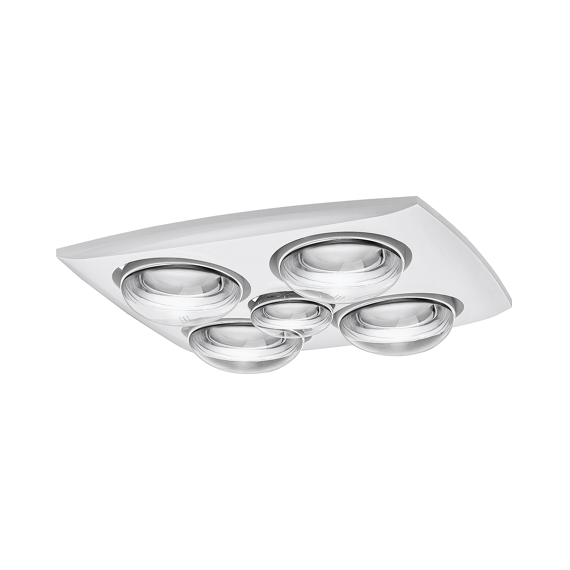 Contour 4 3-in-1 Bathroom Heater with 4 Heat Lamps, Exhaust Fan and LED Light