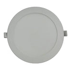 Round recessed ceiling light on a white background