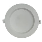 Round recessed ceiling light on a white background