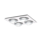 Forme 4 3-in-1 Bathroom Heater with 4 Heat Lamps, Exhaust Fan with Tricolour LED Light