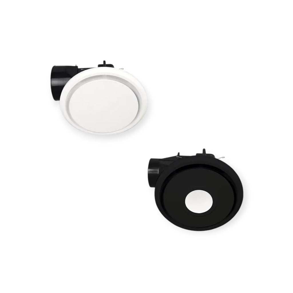 Round Bathroom Kitchen Exhaust Fan Light Air Heat Extraction
