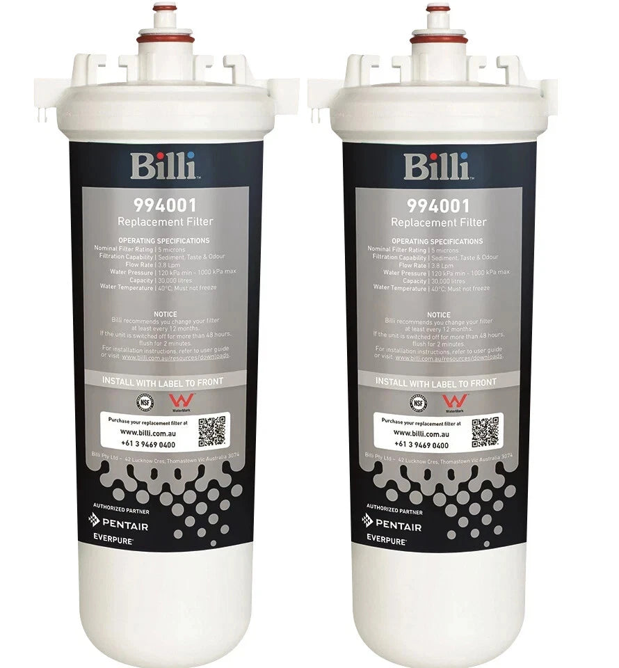 GENUINE Billi 994051 Fibredyne 5-Micron Water Filter TWIN PACK