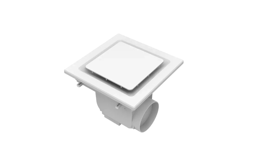 Modura AllAir Classic 8" 250mm Square Ceiling Mounted Duct Exhaust Fan Bathroom