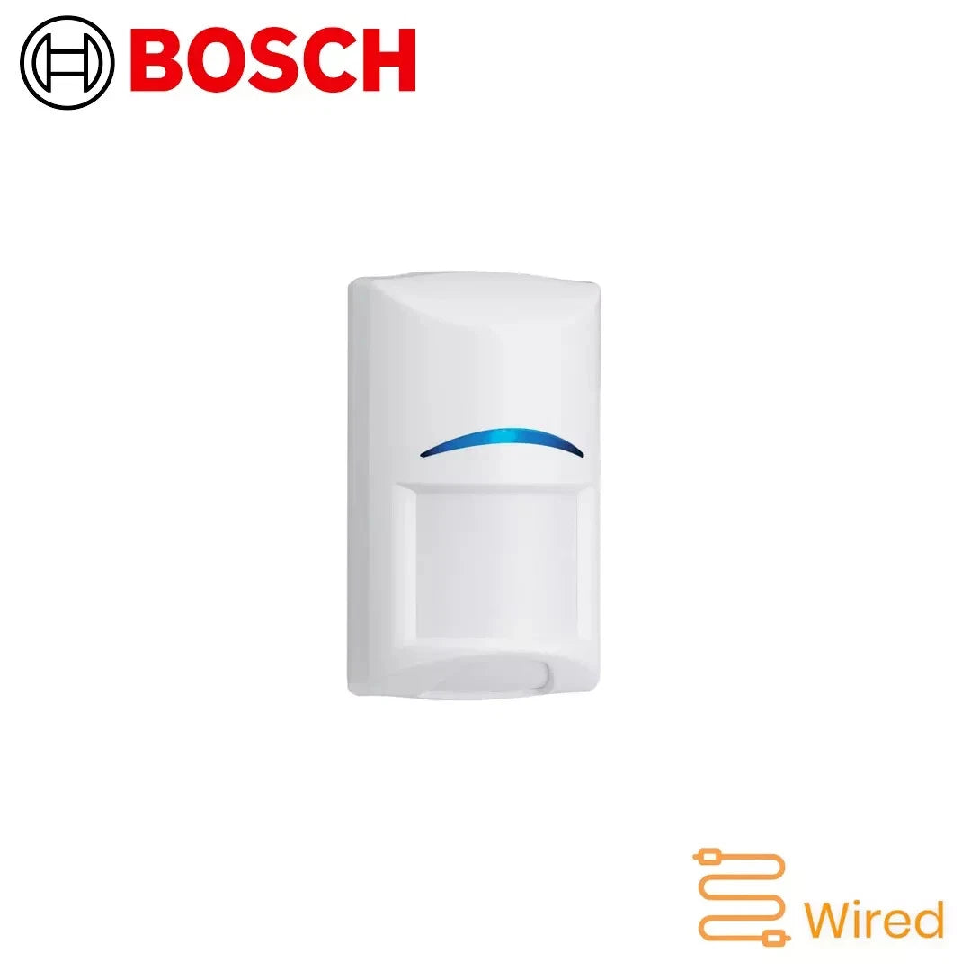 Bosch security device with 'Wired' label on a white background