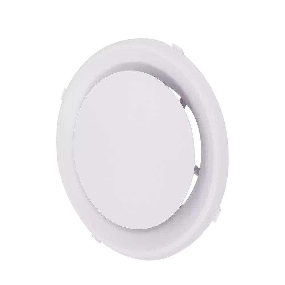 ABS Round Ceiling Diffuser Vent Cone Outlet Ducted 6" 8" 10" 12" White