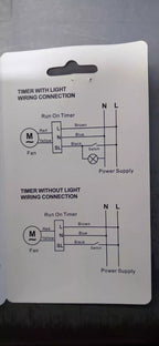 Ventair Exhaust Fan Run On Timer 1 to 25 minute adjustable -VTROTIMER - 200W
