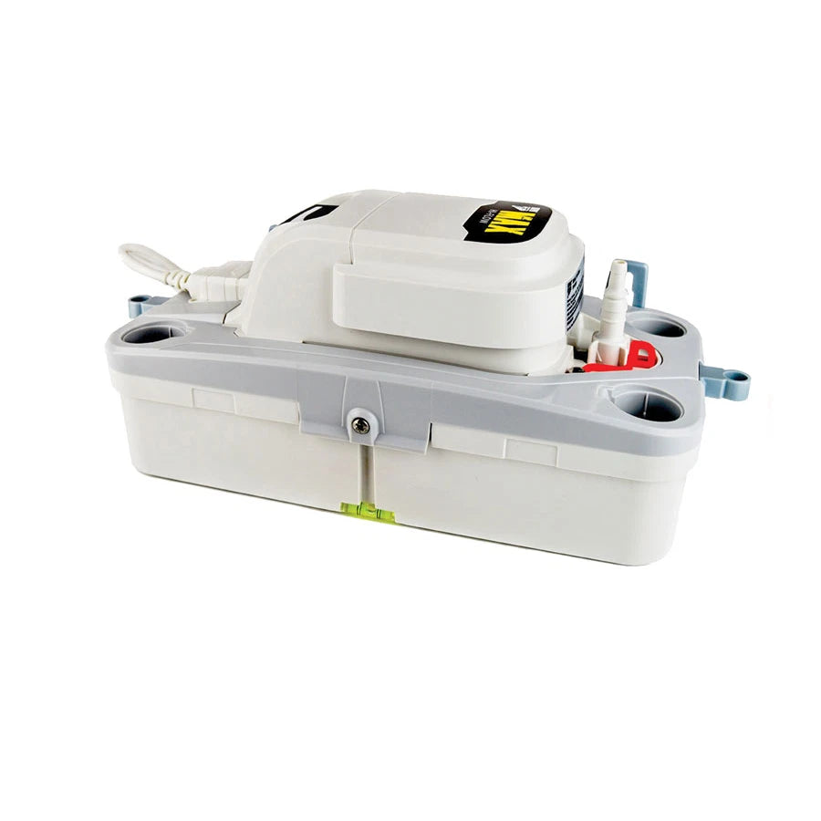 White electronic device with various components on a white background