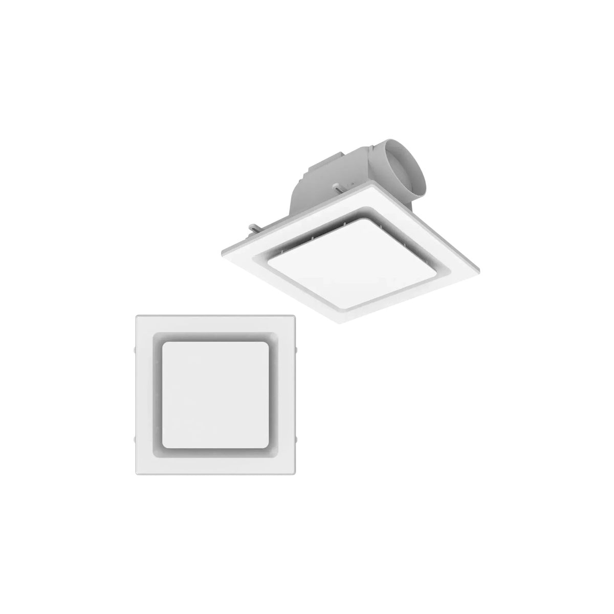 Modura AllAir Classic 10" 290mm Square Ceiling Mounted Duct Exhaust Fan Bathroom