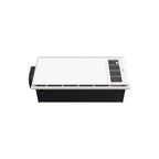 Rectangular air vent on a white background