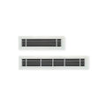 Removable Core Linear Bar Grille on a white background