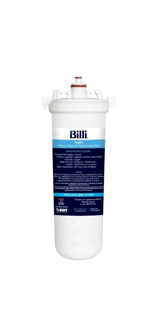 Genuine Billi 5 Micron Fibron X® Replacement Filter 994051 Replaces 994001