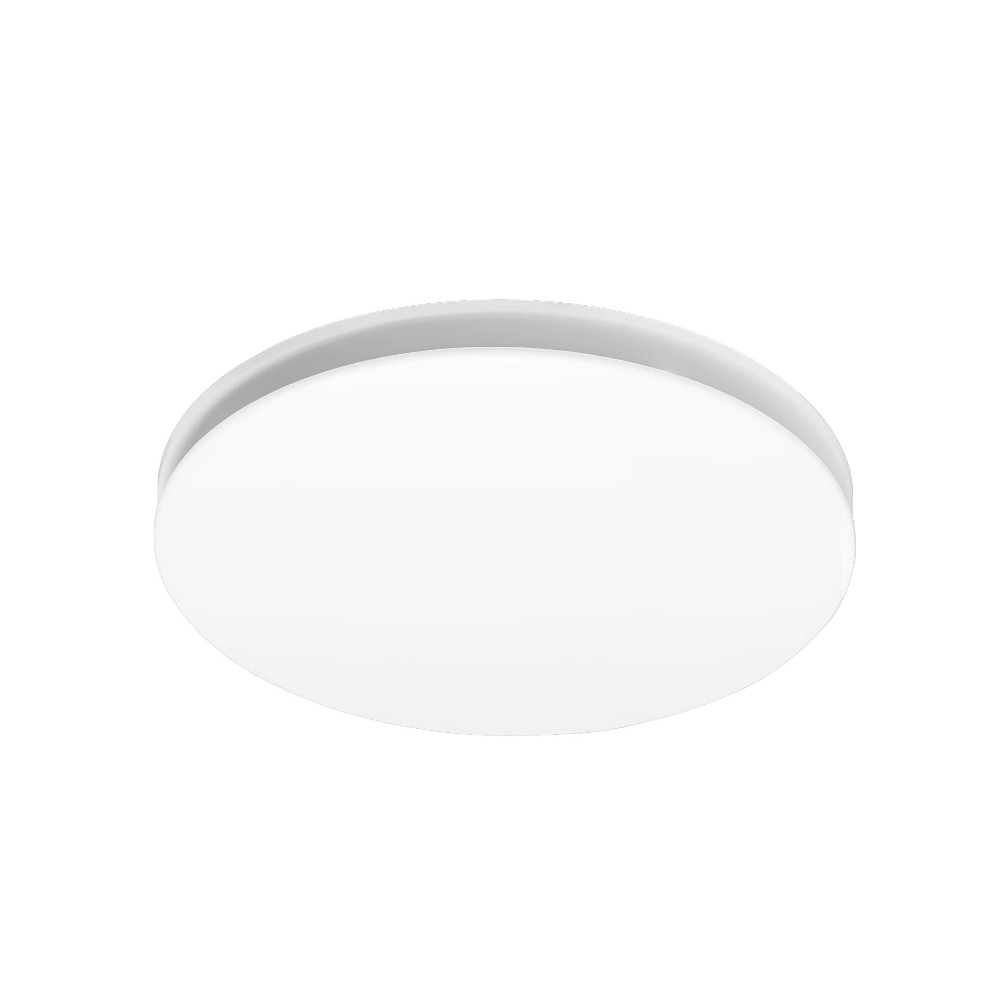 White ceiling light fixture on a white background